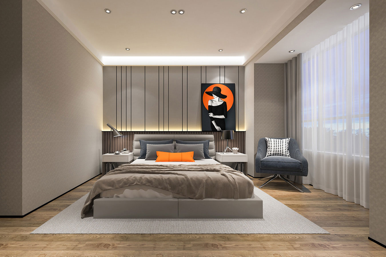 榮和山水美地131m&sup2;現(xiàn)代簡約風(fēng)格案例