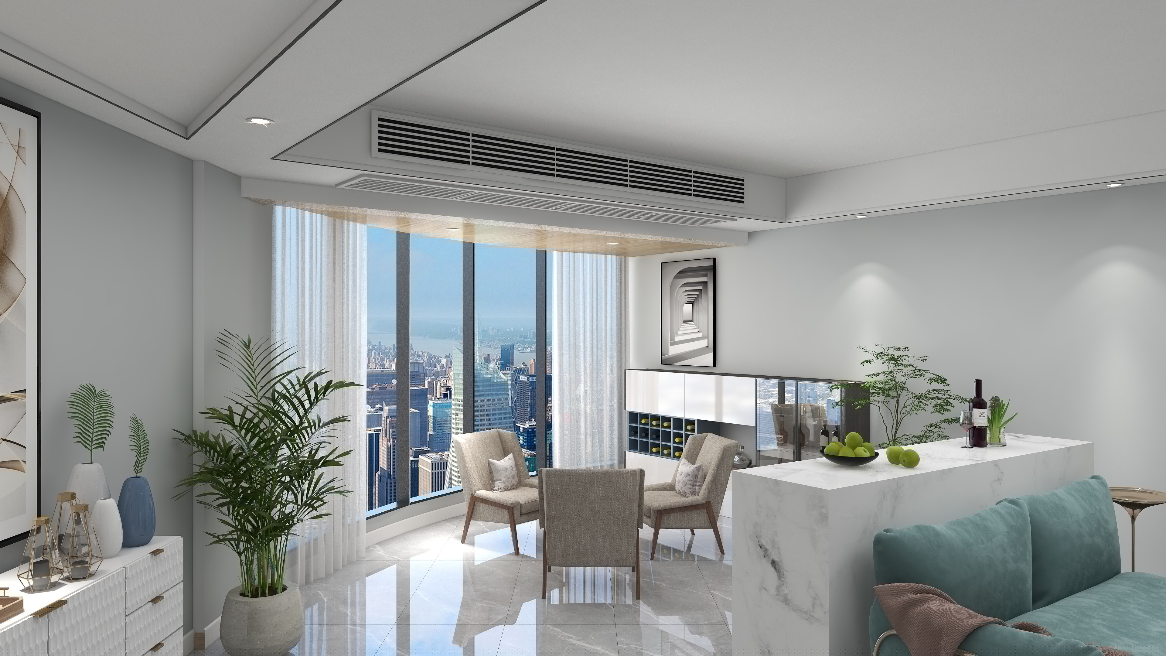 南寧新房裝修-現(xiàn)代簡(jiǎn)約風(fēng)-客廳