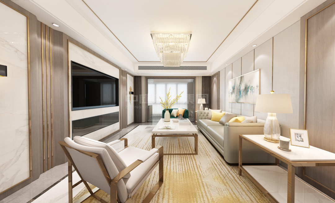 碧水天和128m&sup2;現(xiàn)代風格案例